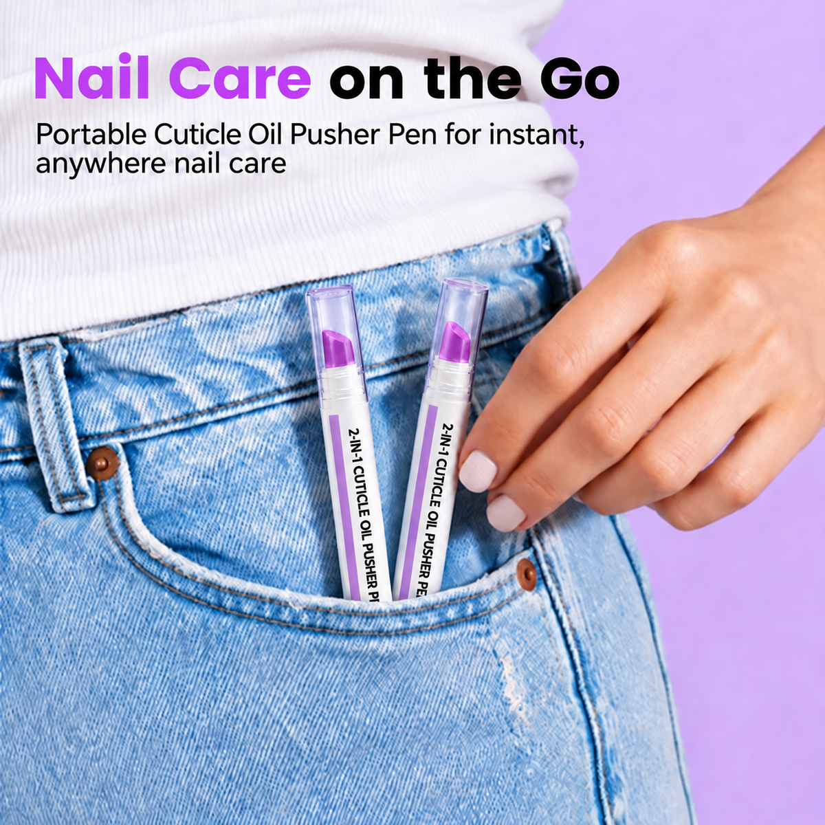 2-in-1 Cuticle Oil Pusher Pen