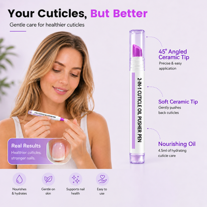 2-in-1 Cuticle Oil Pusher Pen