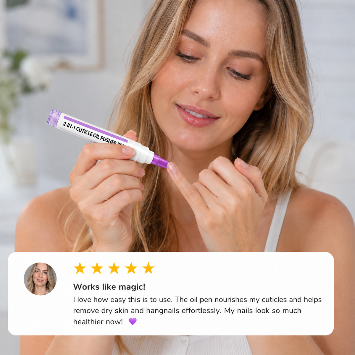 2-in-1 Cuticle Oil Pusher Pen