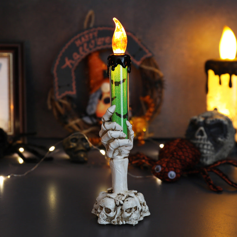 💀🕯️ Skeleton Hand LED Halloween Candle Light